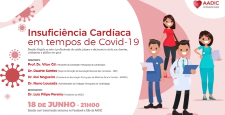Insuficiência cardíaca em tempos de COVID-19: AADIC reúne especialistas em webinar