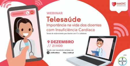Webinar realça a importância da telesaúde na vida dos doentes com insuficiência cardíaca